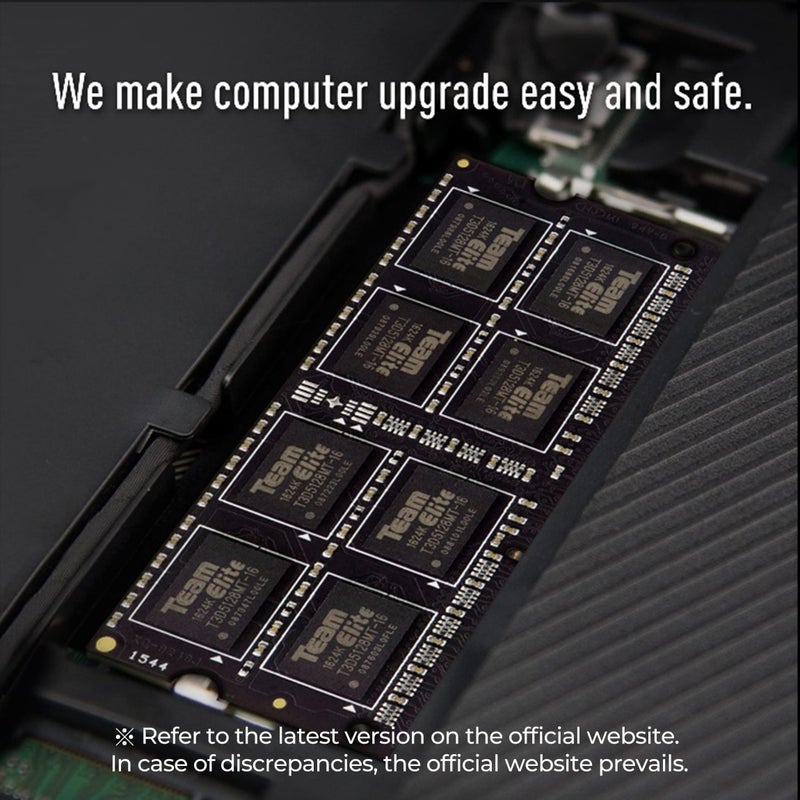 TEAMGROUP Elite DDR4 16GB Kit (2 x 8GB) 2666MHz PC4-21300 CL19 Unbuffered Non-ECC 1.2V SODIMM 260-Pin Laptop Notebook PC Computer Memory Module Ram Upgrade - TED416G2666C19DC-S01 - Image 3